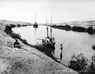 Der Suezkanal, ca. 1875